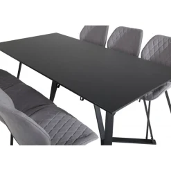 Marina t Spisebordssæt - Sort og Grå