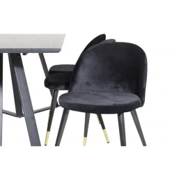 Marina t Spisebordssæt - Sort og Messing