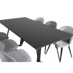 Marina t Spisebordssæt - Sort og Lysegrå