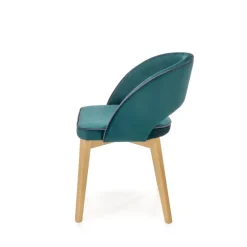 MARINO Spisebordsstol, - velour - MONOLITH 37 (Mørkegrøn)