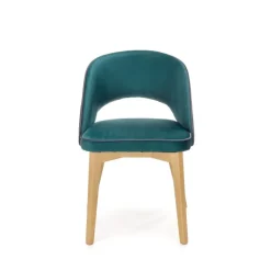 MARINO Spisebordsstol, - velour - MONOLITH 37 (Mørkegrøn)