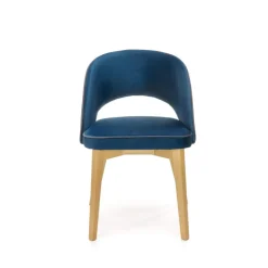 MARINO-Spisebordsstol, - fløjl - MONOLITH 77 (mørkeblå)
