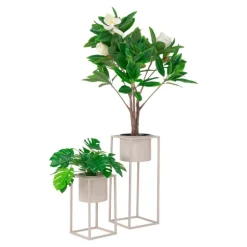 Marla Blomsterstandere - 2 blomsterstandere i grå-beige