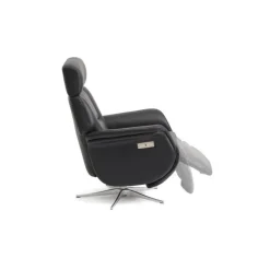 Mars 4 lænestol m/elbetjent fodskammel/ryg – læder