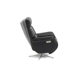 Mars 4 lænestol m/elbetjent fodskammel/ryg – læder