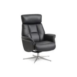 Mars lænestol - Sort læder