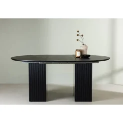 Matilda Rundt spisebord - Sort