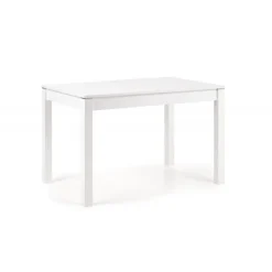 MAURYCY Spisebord med udtræk 118cm udvides til 158cm - Hvid