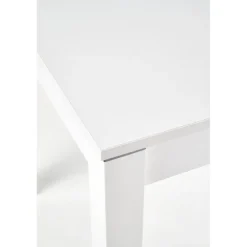 MAURYCY Spisebord med udtræk 118cm udvides til 158cm - Hvid