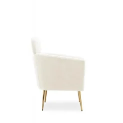 MELISA lænestol cream / guld