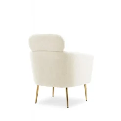 MELISA lænestol cream / guld