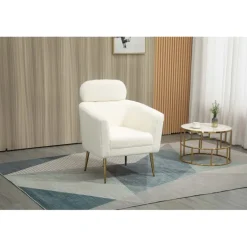 MELISA lænestol cream / guld