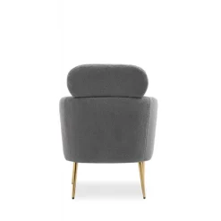 MELISA lænestol Grå/guld