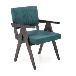 MEMORY stol, ibenholt / Mørkegrøn Monolith 37