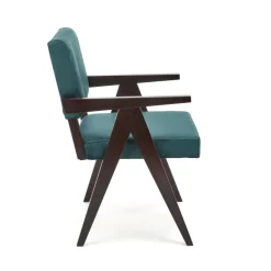 MEMORY stol, ibenholt / Mørkegrøn Monolith 37