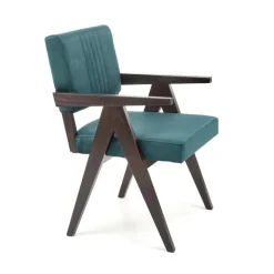 MEMORY stol, ibenholt / Mørkegrøn Monolith 37