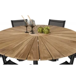 Mexico Rund Loungesæt - Havemøbelsæt - Sort,Natur