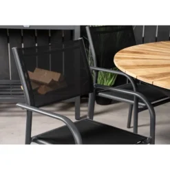 Mexico Rund Loungesæt - Havemøbelsæt - Sort,Natur