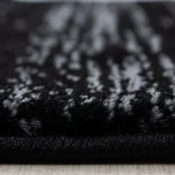 Miami Kortluvet tæppe Meander - Sort