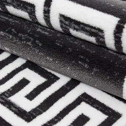 Miami Kortluvet tæppe Meander - Grå