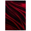 Miami Kortluvet Tæppeløber Abstrakt Bølge - Rød