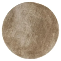 Miami Tæppe - Rundt tæppe i sand Ø160 cm