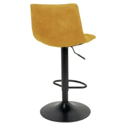 Middelfart Barstol - Barstol i sennepsgul med sorte ben