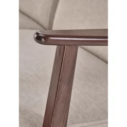 MILANO 2S sofa, Beige CASTEL#15 / mørk Valnød