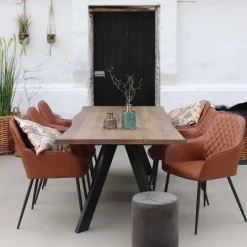 Milas Spisebordsstol Cognac Pu