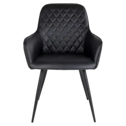 Milas Spisebordsstol Sort Pu