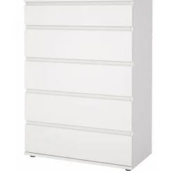 Millennium kommode 5 skuffer - Hvid