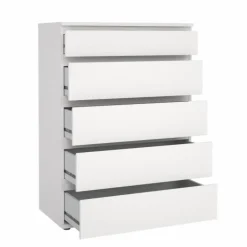 Millennium kommode 5 skuffer - Hvid