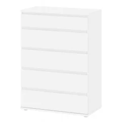 Millennium kommode 5 skuffer - Hvid