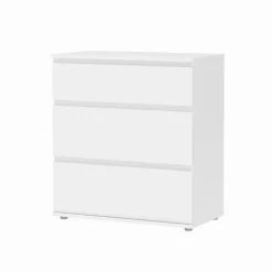 Millennium kommode m. 3 skuffer - Hvid