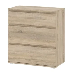 Millennium kommode m. 3 skuffer - Eg
