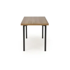 MILTON bord + 4 Spisebordsstole - Naturlig / Sort