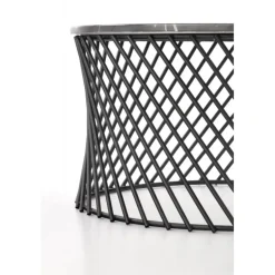 MINERWA, sofabord, Grå marmor - Sort