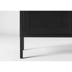 Misha - Opbevaringskab - Sort 100 x 80 x 40cm