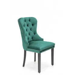 MIYA Spisebordsstol Sort/Mørkegrøn