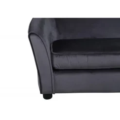 Måna Børnesofa - Grå Velour