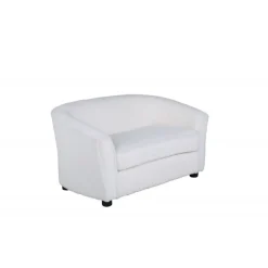 Måna Børnesofa - Hvid Teddystof