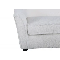 Måna Børnesofa - Hvid Teddystof