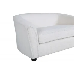 Måna Børnesofa - Hvid Teddystof