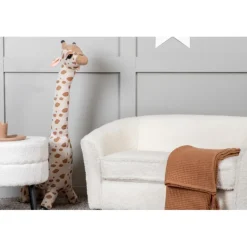 Måna Børnesofa - Hvid Teddystof