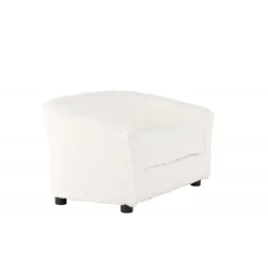 Måna Børnesofa - Hvid Teddystof