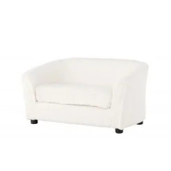 Måna Børnesofa - Hvid Teddystof