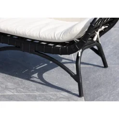 Moana 2 personers Havesofa - Sort