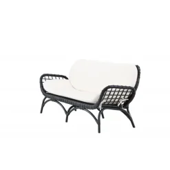 Moana 2 personers Havesofa - Sort