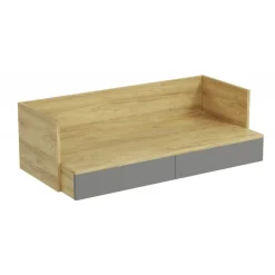 MOBIUS kontorbord 2S - hikora eg/Grå