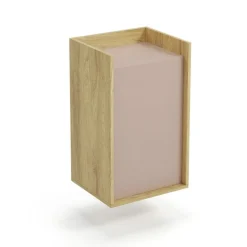 MOBIUS skab 1D - hikora eg/Hvid